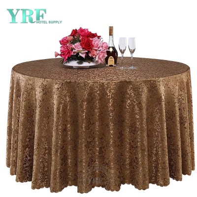 Factory Sale Dark Choc 132inch Round Event Table Cloth