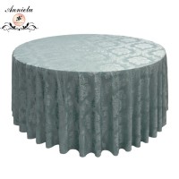 Annielu Round Wedding Table Covers Jacquard Tablecloth